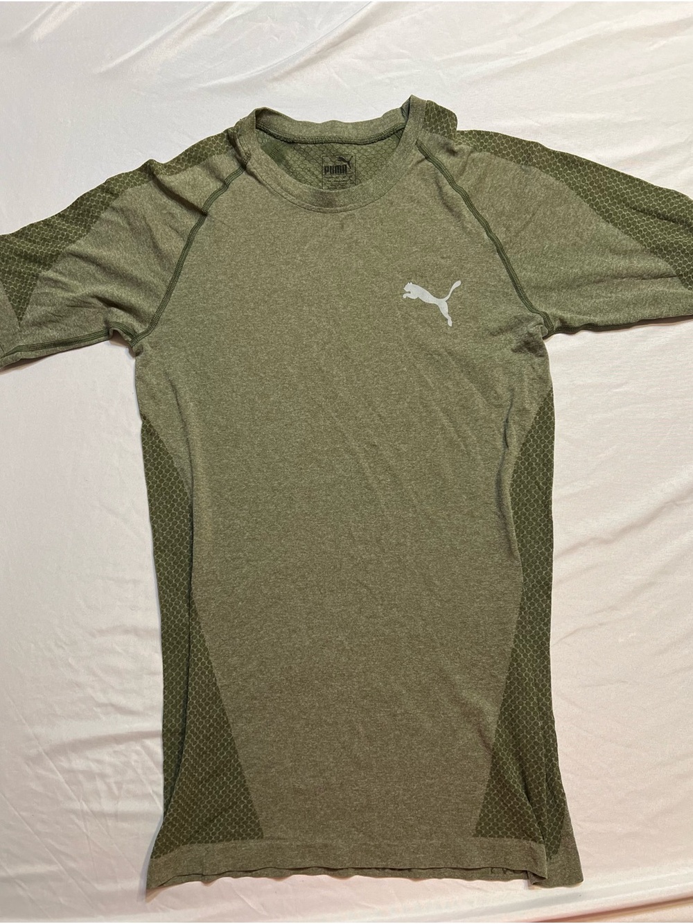 Puma Olive Stretch Training Shirt